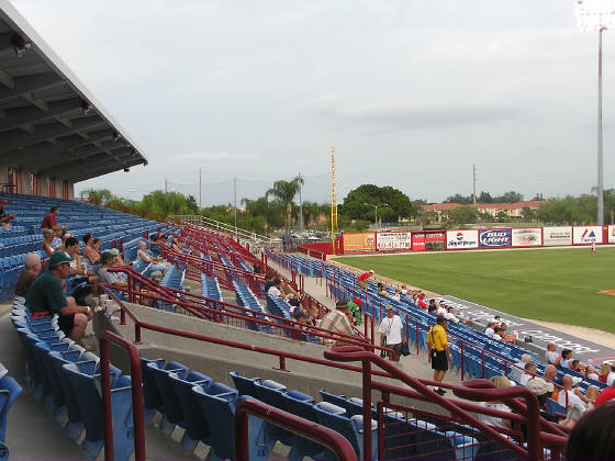 Looking towards left Field - Ed Smith Stadium