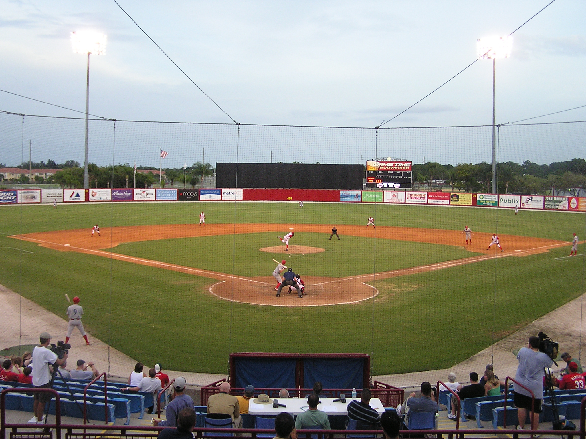 Ed Smith Stadium from behind Home Plate