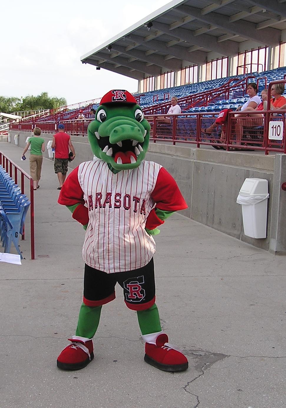 The Rally Gator, Sarasota's Excellent mascot
